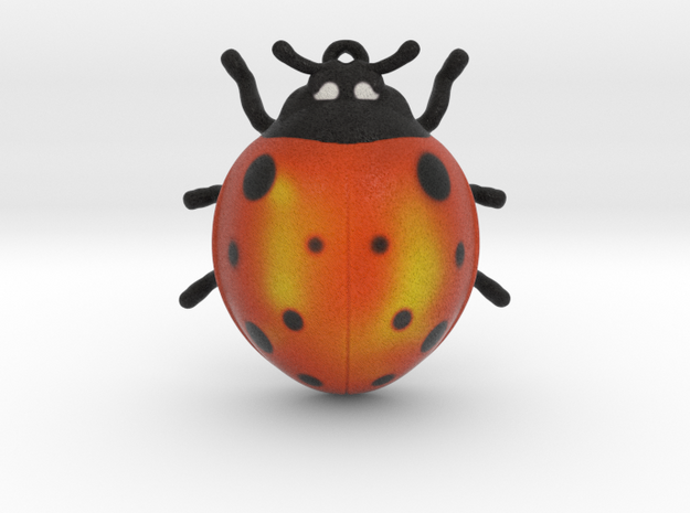 Lady Bug 1 inch height  in Full Color Sandstone