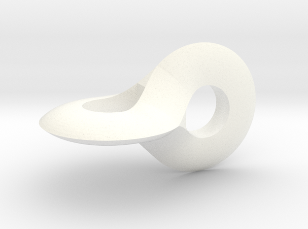 2 Circle Roller in White Processed Versatile Plastic