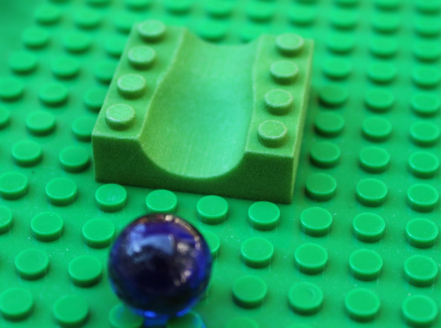 A4 Bump Chute in Green Processed Versatile Plastic