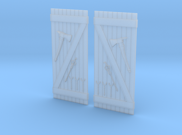 Hydrant Doors in Smooth Fine Detail Plastic
