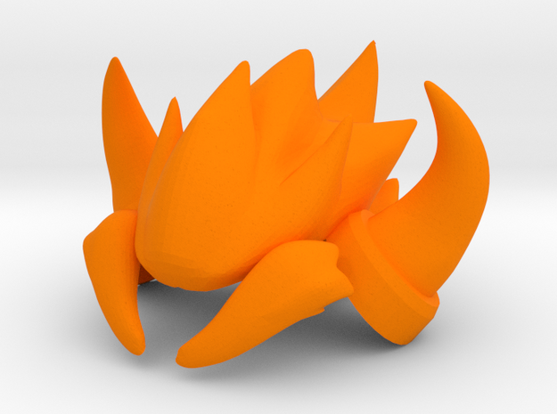 Nendoroid Kirby Bowser Hat in Orange Processed Versatile Plastic