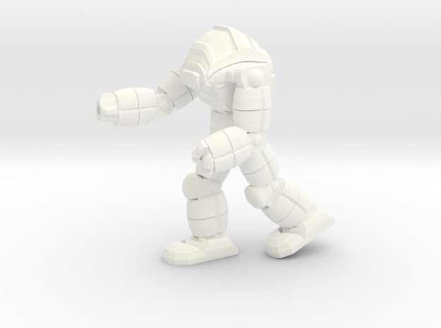 Neo Battlesuit Pose 1 in White Processed Versatile Plastic