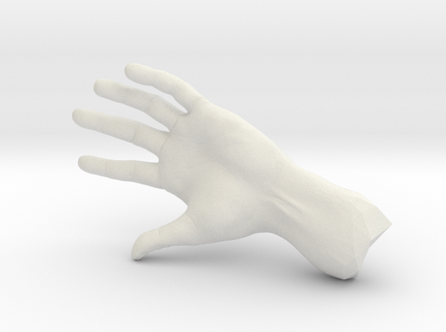 The Hidden Hand (Miniature) in White Natural Versatile Plastic