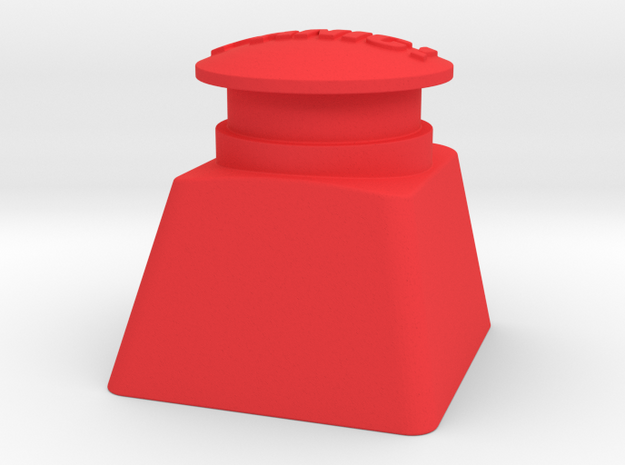 Panic Button Artisan Cherry Keycap in Red Processed Versatile Plastic