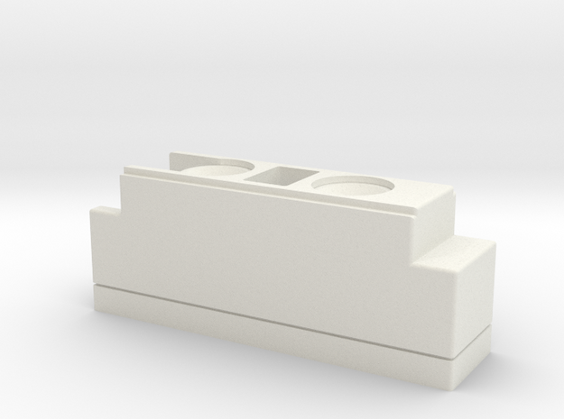 Vader E6 Control Box without screws in White Natural Versatile Plastic