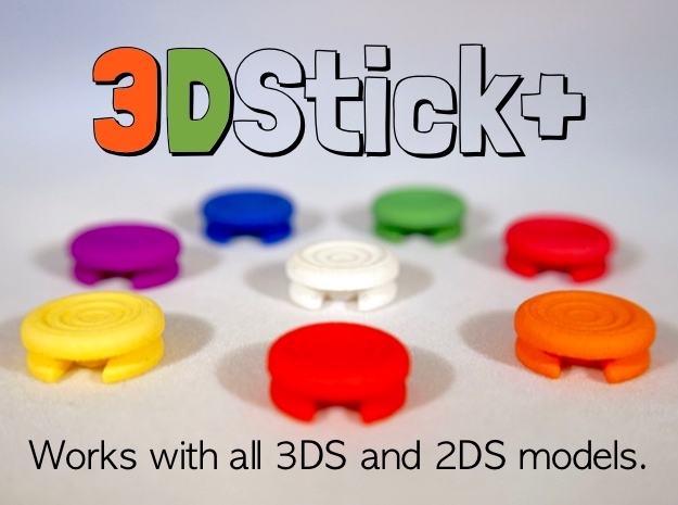 3DStick+ (3DS Circle Pad) in White Natural Versatile Plastic