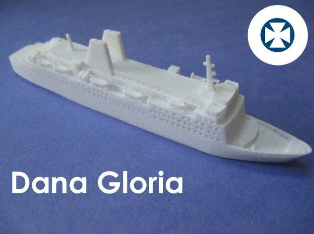 MS Dana Gloria (1:1200) in White Natural Versatile Plastic: 1:1200
