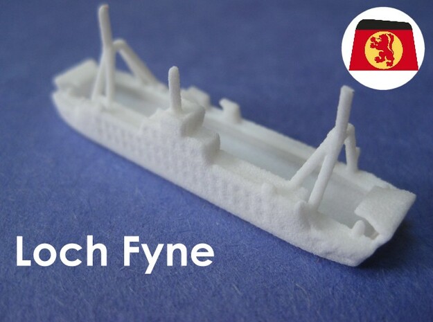 MV Loch Fyne & Loch Dunvegan (1:1200) in White Natural Versatile Plastic