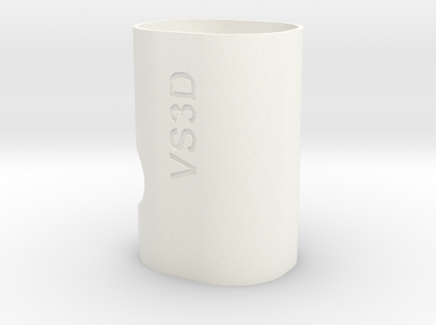 VS3D squonkzilla bottom shell in White Processed Versatile Plastic