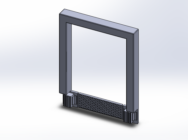 2pkg - 8x10 Roll Up Door; Open w/Leveler - Surface in Smooth Fine Detail Plastic