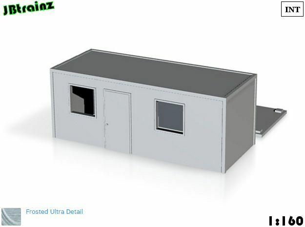Office Container (1:160) in Smooth Fine Detail Plastic