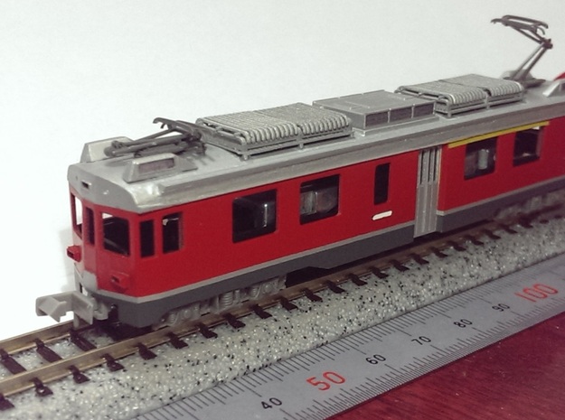 N scale Electoric car ABe4/4 54 in Smooth Fine Detail Plastic