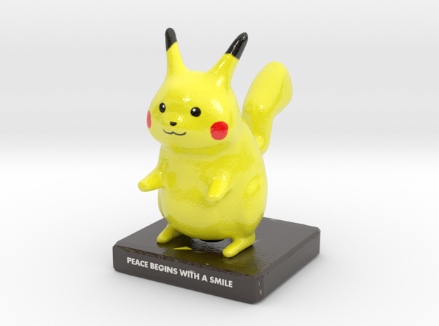 Pika toy in Glossy Full Color Sandstone