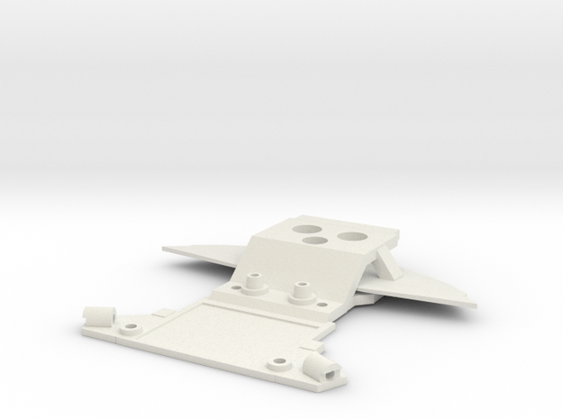 Subchassis V7 C12 Front Holders in White Natural Versatile Plastic