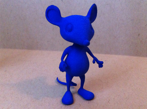 Tiny Mouse  in Blue Processed Versatile Plastic