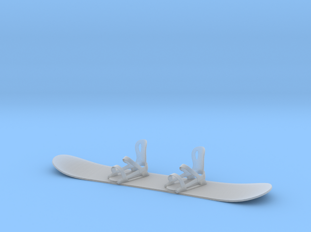 Mini Snowboard in Smooth Fine Detail Plastic