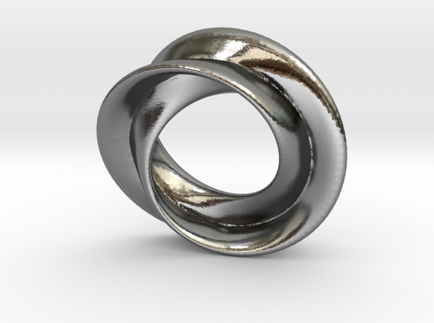             Mobius rose 26mm in Polished Silver