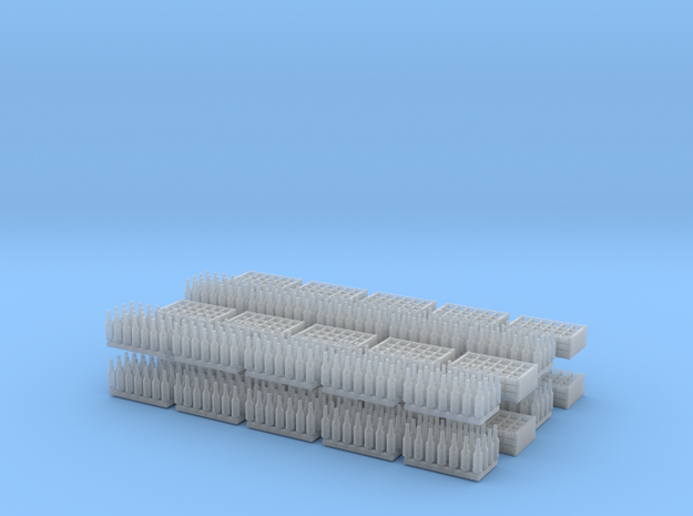1:35 Bottles and Crates - 560 Bottles/20 crates in Smooth Fine Detail Plastic