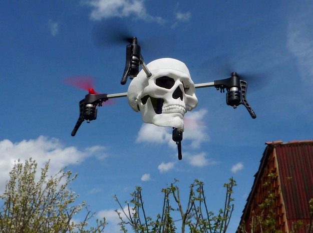 Skull case for Micro Drone 3.0 in White Natural Versatile Plastic