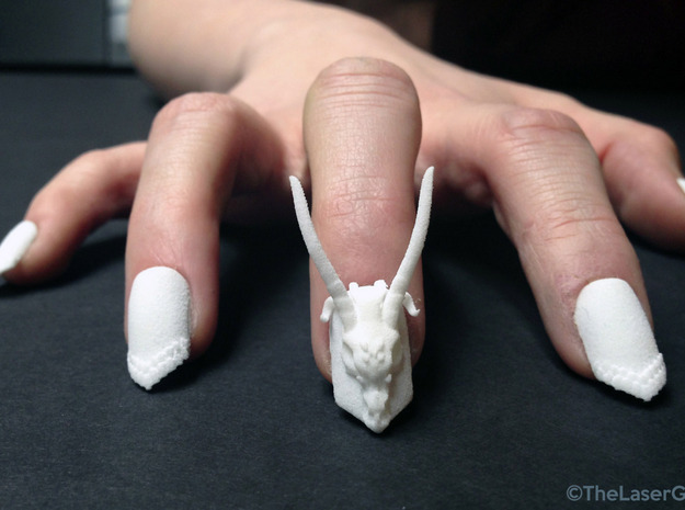 Dragon Master Nails (Size 0) in White Natural Versatile Plastic