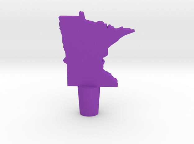 Wine Stopper of Minnesota in Purple Processed Versatile Plastic