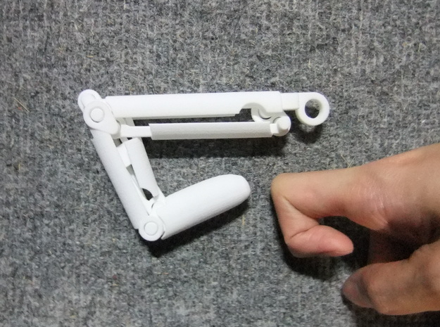 mechanical finger for robot hand , joints move lik in White Natural Versatile Plastic