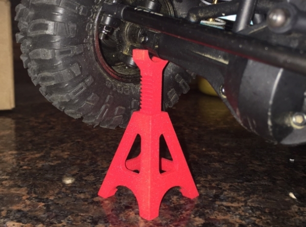 Scale Jackstand in Red Processed Versatile Plastic