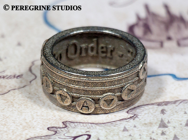 Ring - Oath to Order in Polished Bronzed Silver Steel: 13 / 69