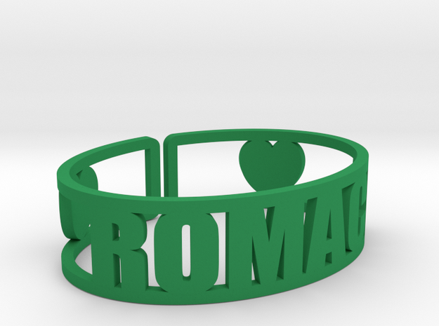 Romaca Cuff in Green Processed Versatile Plastic