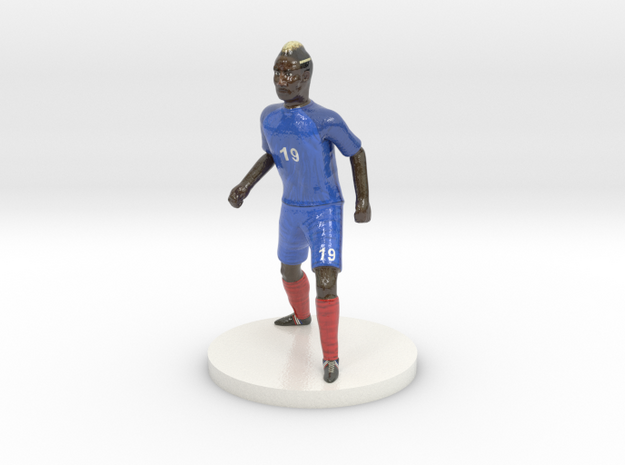 French Football Player in Glossy Full Color Sandstone