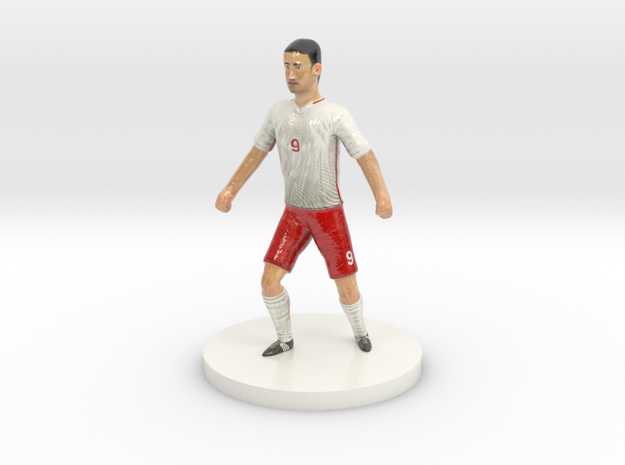 Polish Football Player in Glossy Full Color Sandstone