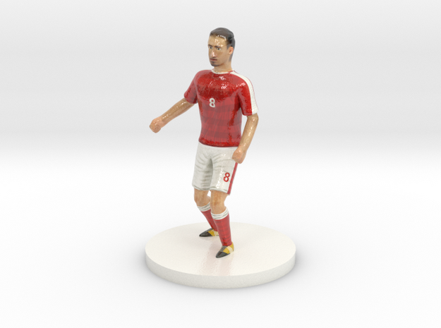 Swiss Football Player in Glossy Full Color Sandstone
