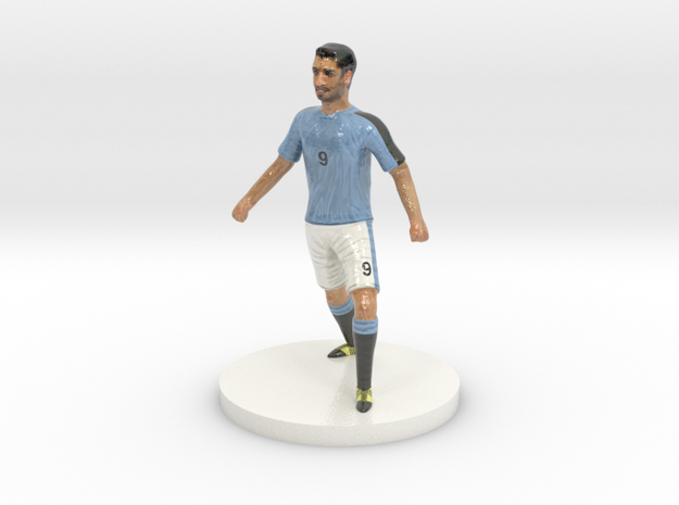 Uruguayan Football Player in Glossy Full Color Sandstone