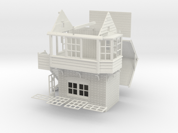 CL71 - Clifton Signal box in White Natural Versatile Plastic