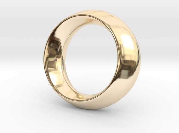 Opus Ring - Bracelet P=180mm in 14k Gold Plated Brass