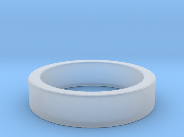 Basic Ring US7 1/4 in Smooth Fine Detail Plastic