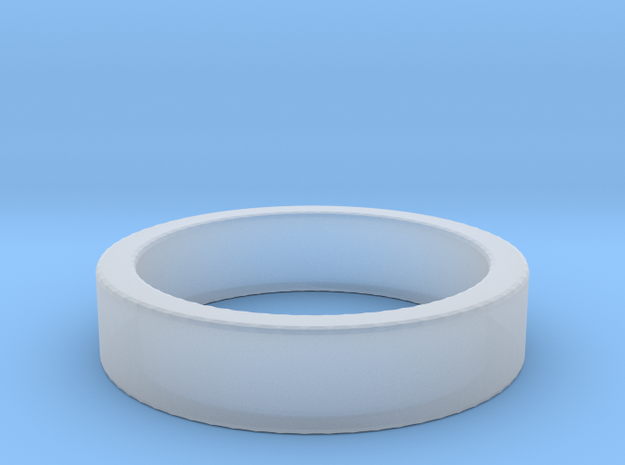 Basic Ring US8 in Smooth Fine Detail Plastic
