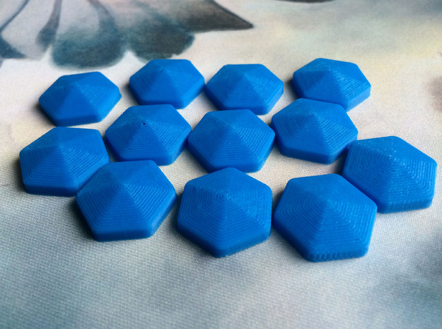 Mana Crystals (batch of 5) in Blue Processed Versatile Plastic