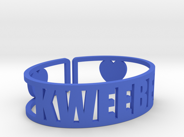 Kweebec Cuff in Blue Processed Versatile Plastic