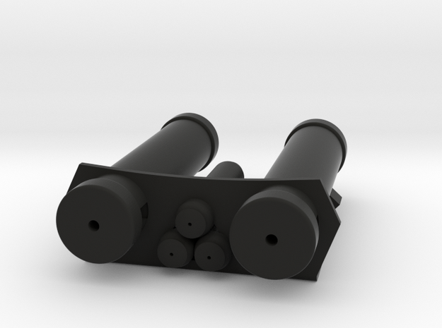 E-11 Power Cylinders v1.1 Profile B in Black Natural Versatile Plastic