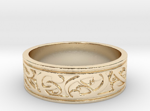KORU V1 Ring Size 14 in 14k Gold Plated Brass
