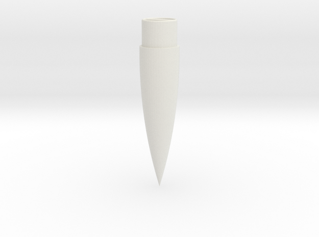 Rocket Vision MachBuster Compatible Ogive Nosecone in White Natural Versatile Plastic