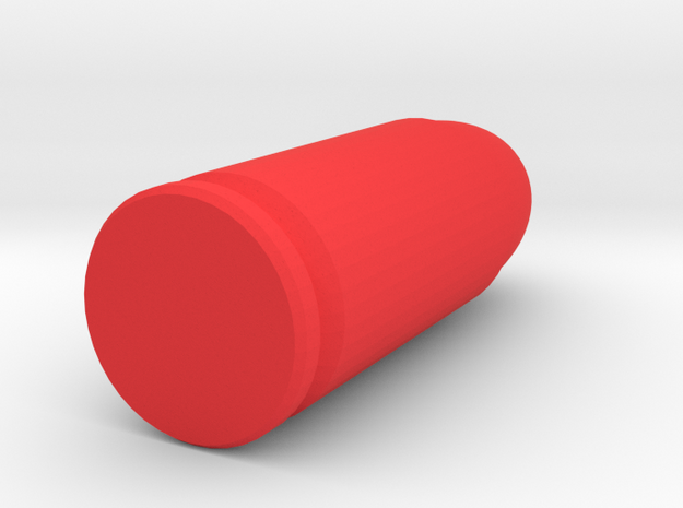 9mm snap cap  in Red Processed Versatile Plastic