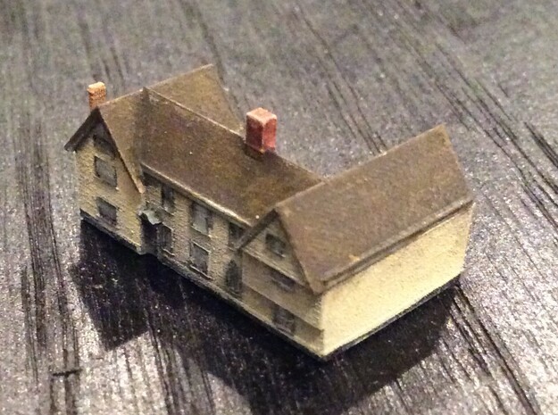 1:700 Scale Parham Village House 6 in Smooth Fine Detail Plastic