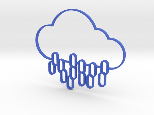 Rain Cloud Icon 3D