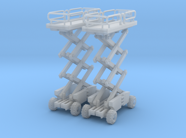 Two Scissor Lift Z Scale in Smooth Fine Detail Plastic
