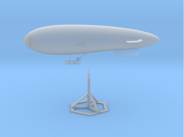 S.S. Zero 1/350 Scale with Display Stand in Smooth Fine Detail Plastic