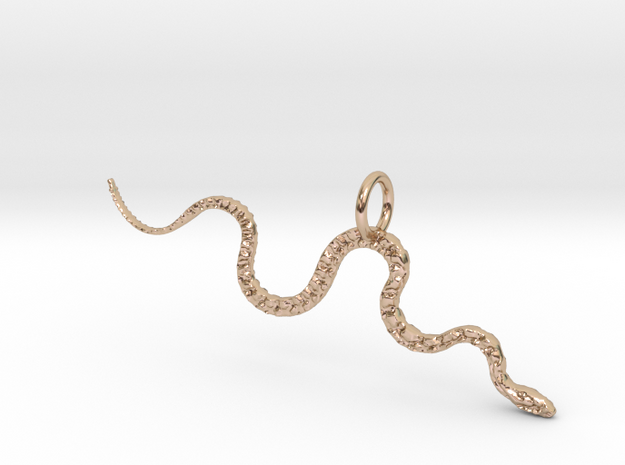 Slither Pendant in 14k Rose Gold Plated Brass