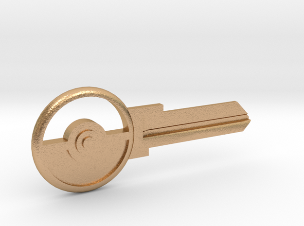 Pokeball House Key Blank - KW11/97 in Natural Bronze