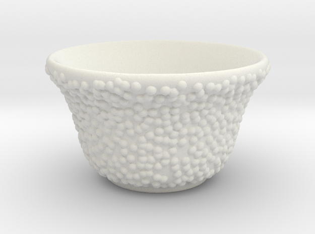 DRAW tea bowl - lumpy bumpies in White Natural Versatile Plastic